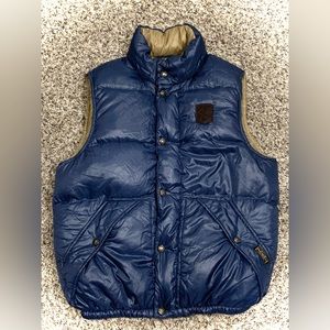 Polo by Ralph Lauren Navy Blue Down Puffer Vest Size Small